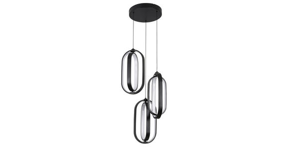 LED-HÄNGELEUCHTE 34/250 cm - Schwarz, Design, Kunststoff/Metall (34/250cm) - Novel