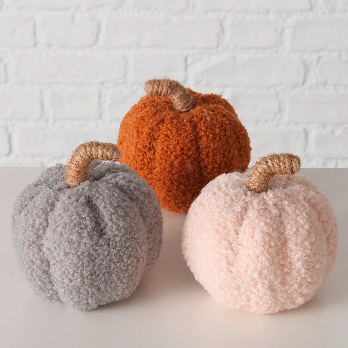 DEKOR TÖK - világosszürke/krém, Basics, műanyag/textil (11/11/10,5cm)