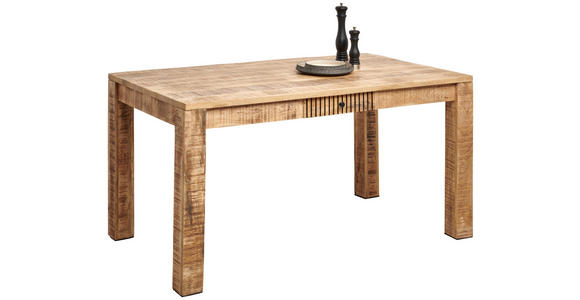 ESSTISCH in Holz 160/90/76 cm  - Naturfarben, ROMANTIK / LANDHAUS, Holz (160/90/76cm) - Carryhome