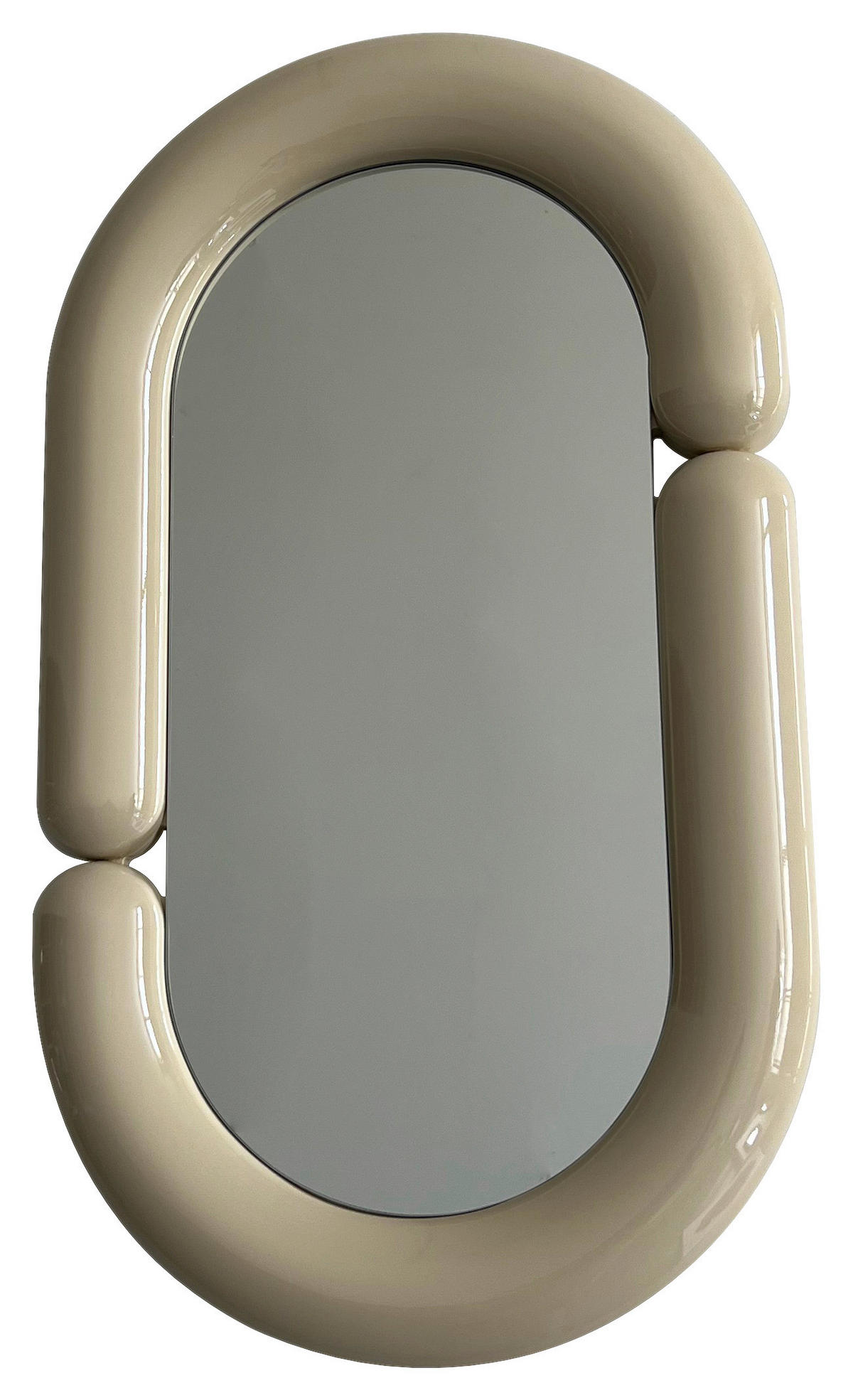 WANDSPIEGEL 40/70/4,2 cm    in oval  - Kaschmir, Basics, Glas/Holzwerkstoff (40/70/4,2cm) - MID.YOU