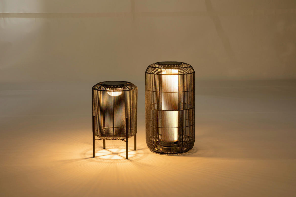SOLARLEUCHTE  - Dunkelgrau, Design, Kunststoff/Metall (30/55/30cm) - Ambia Garden