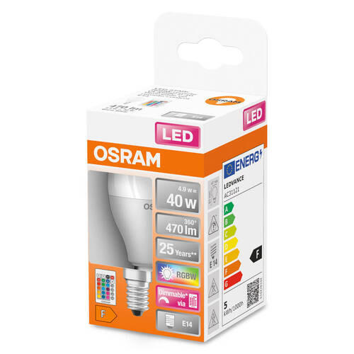 LED-LEUCHTMITTEL   E14 4,9 W 470 lm 2 Stück  - Weiß, Basics, Kunststoff (4,7/9,1cm) - Osram
