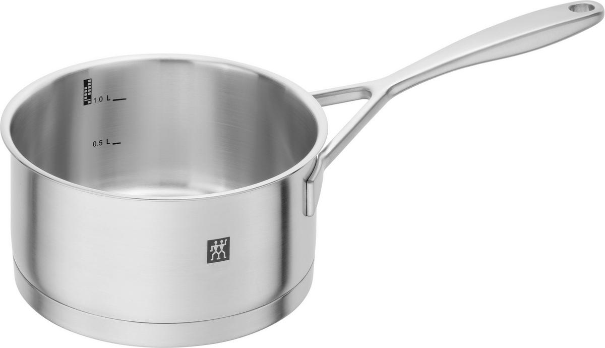 KOCHTOPFSET Vitality 5-teilig  - Edelstahlfarben, Design, Glas/Metall - Zwilling