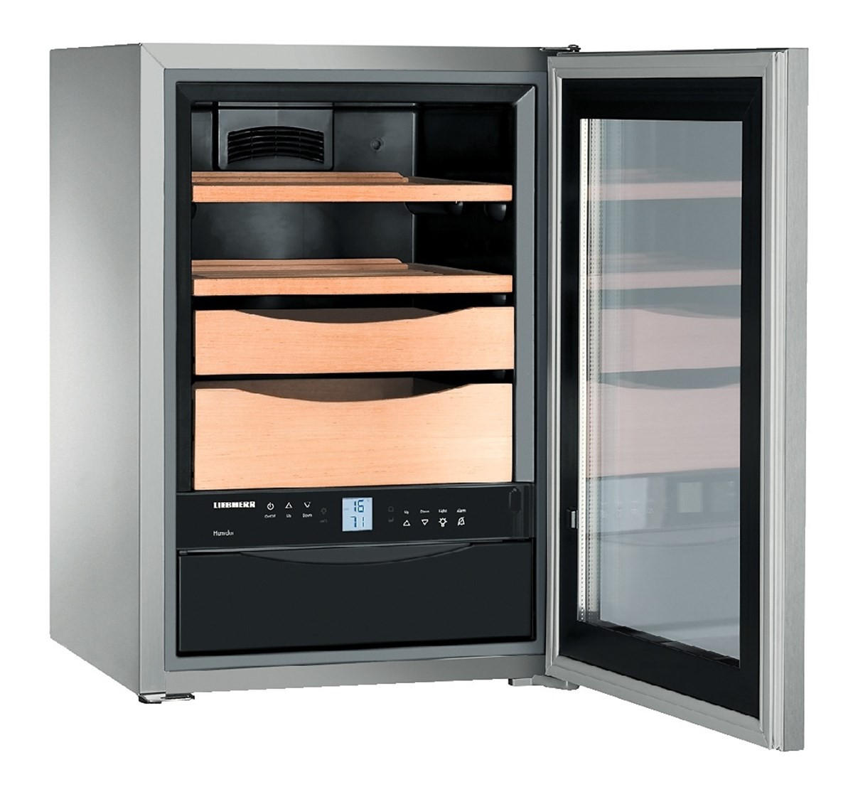 HUMIDOR - Edelstahlfarben, Basics, Metall (42,5/61,2/47,8cm) - Liebherr