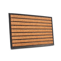 KOKOSMATTE  45/75 cm  Schwarz, Hellbraun  - Hellbraun/Schwarz, Basics, Naturmaterialien/Kunststoff (45/75cm) - Hanse Home
