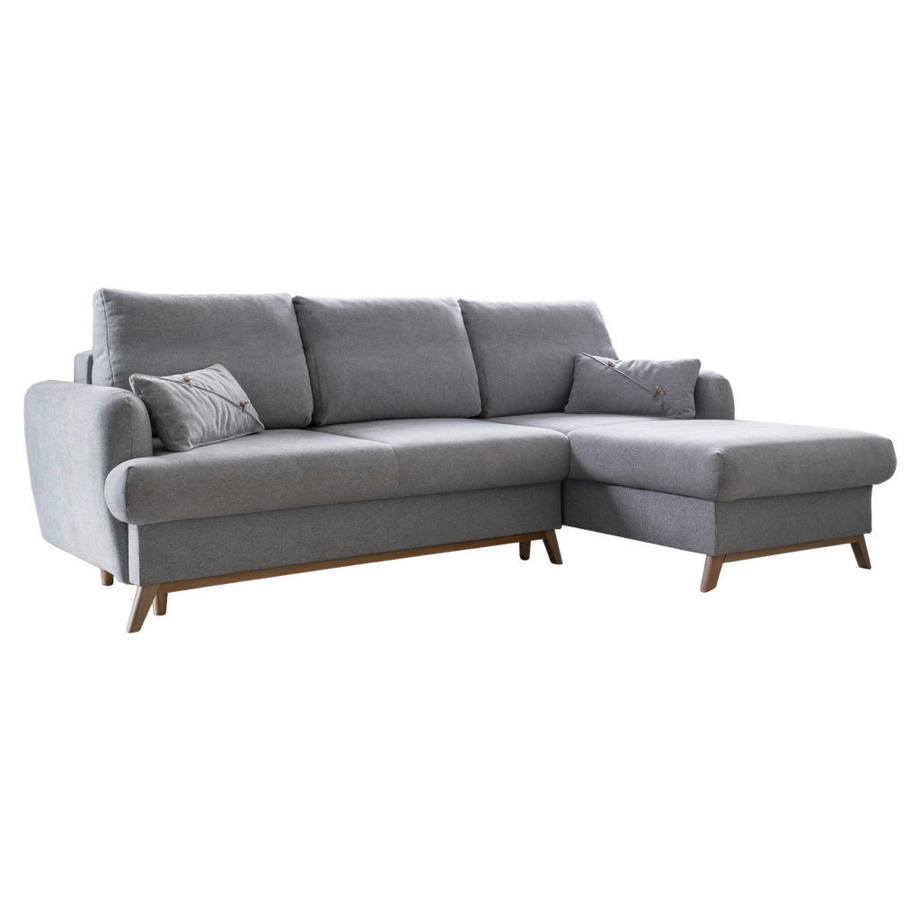 MID.YOU ROHOVÁ SEDAČKA, textil, světle šedá