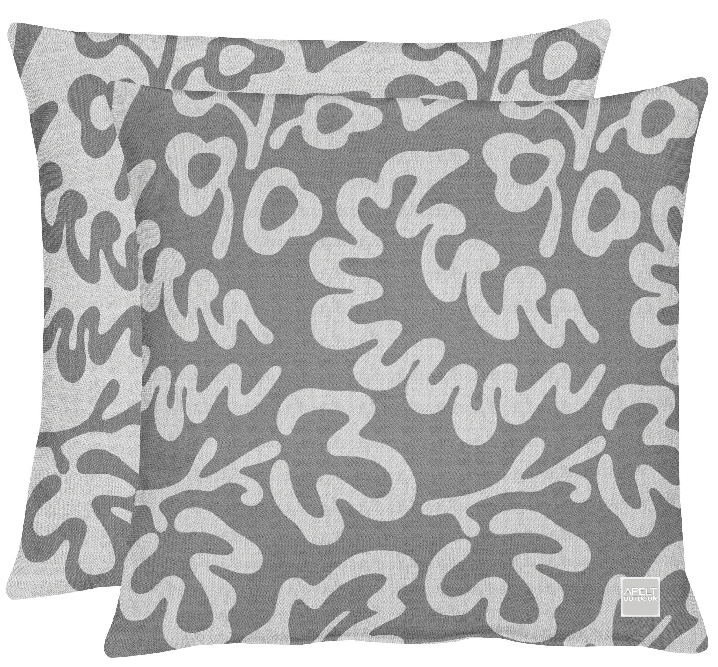 OUTDOOR-KISSENHÜLLE Outdoor 46/46 cm  - Hellgrau/Grau, Basics, Textil (46/46cm) - Ambia Garden