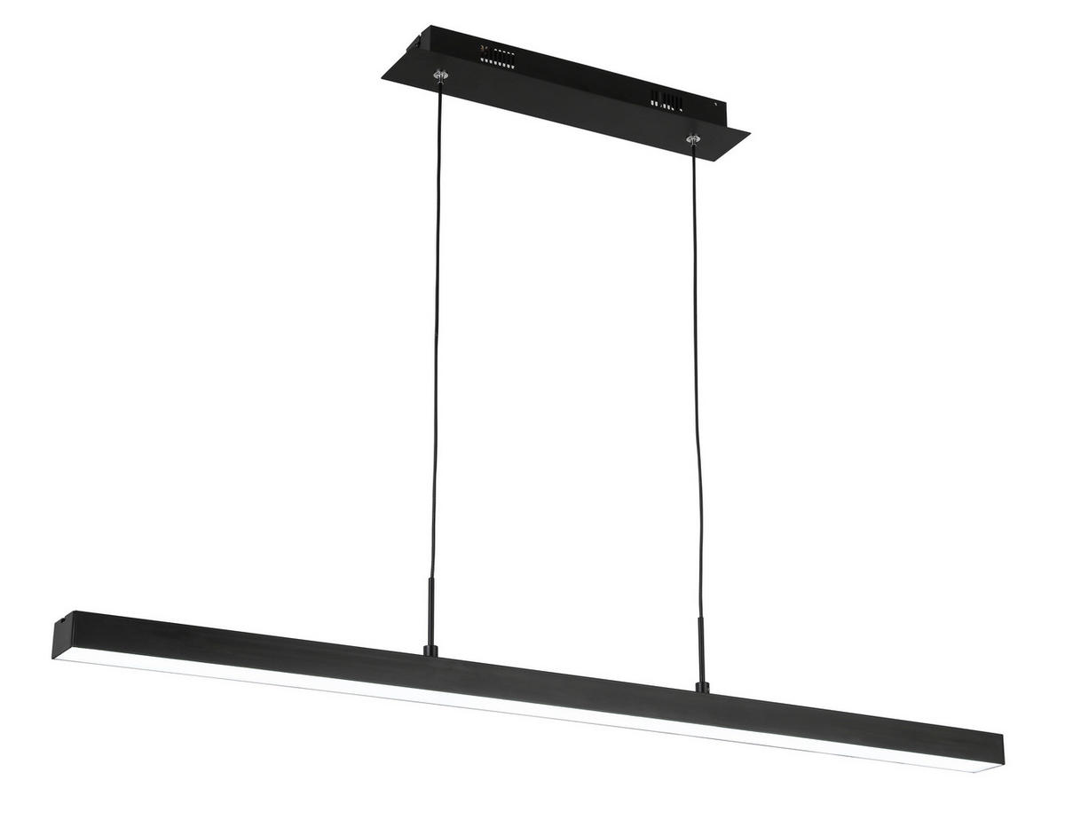 LED-HÄNGELEUCHTE 100/5/120 cm   - Schwarz, KONVENTIONELL, Kunststoff/Metall (100/5/120cm) - Novel