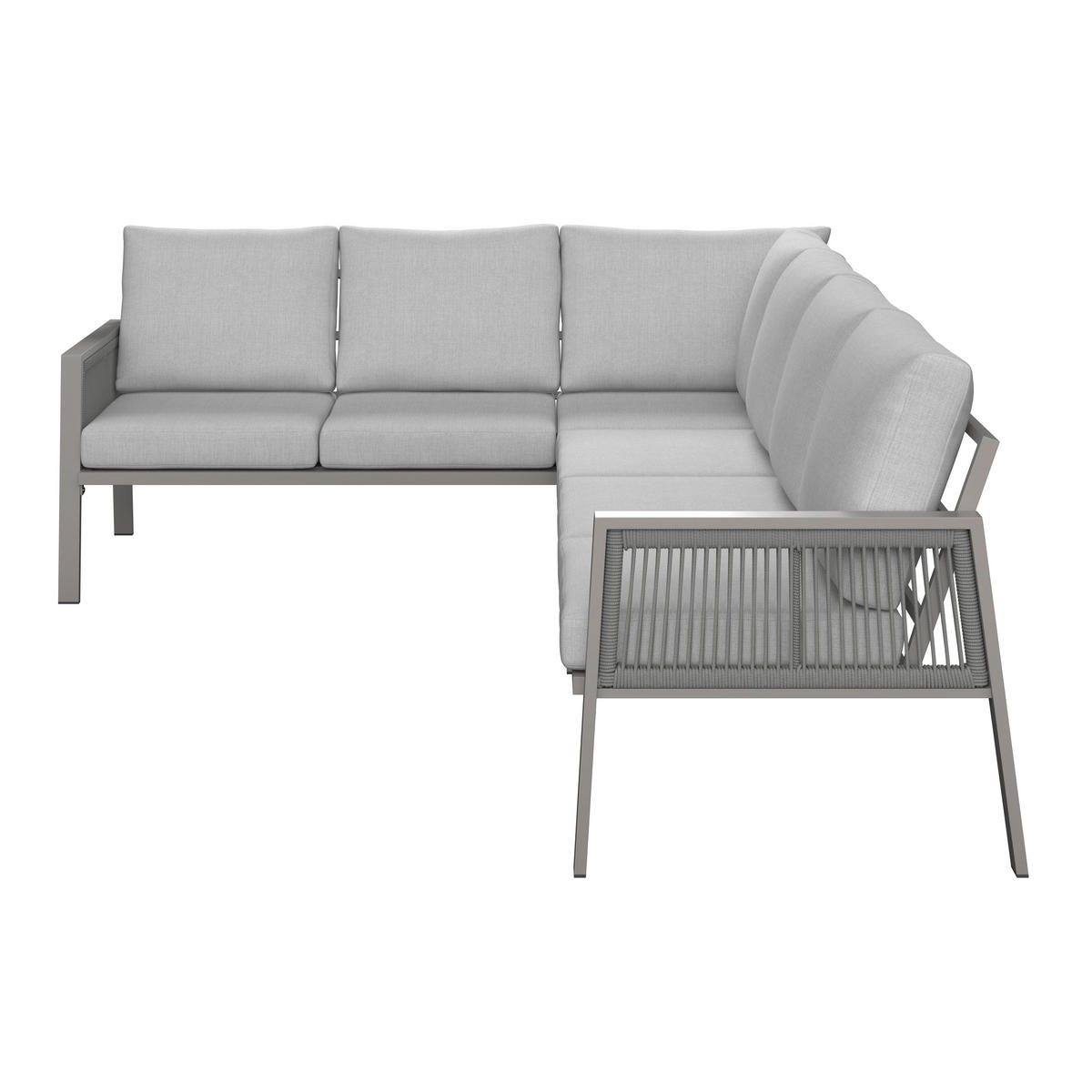 DINING-LOUNGESET  - Taupe, MODERN, Textil/Metall (179/76/75cm) - Ambia Garden