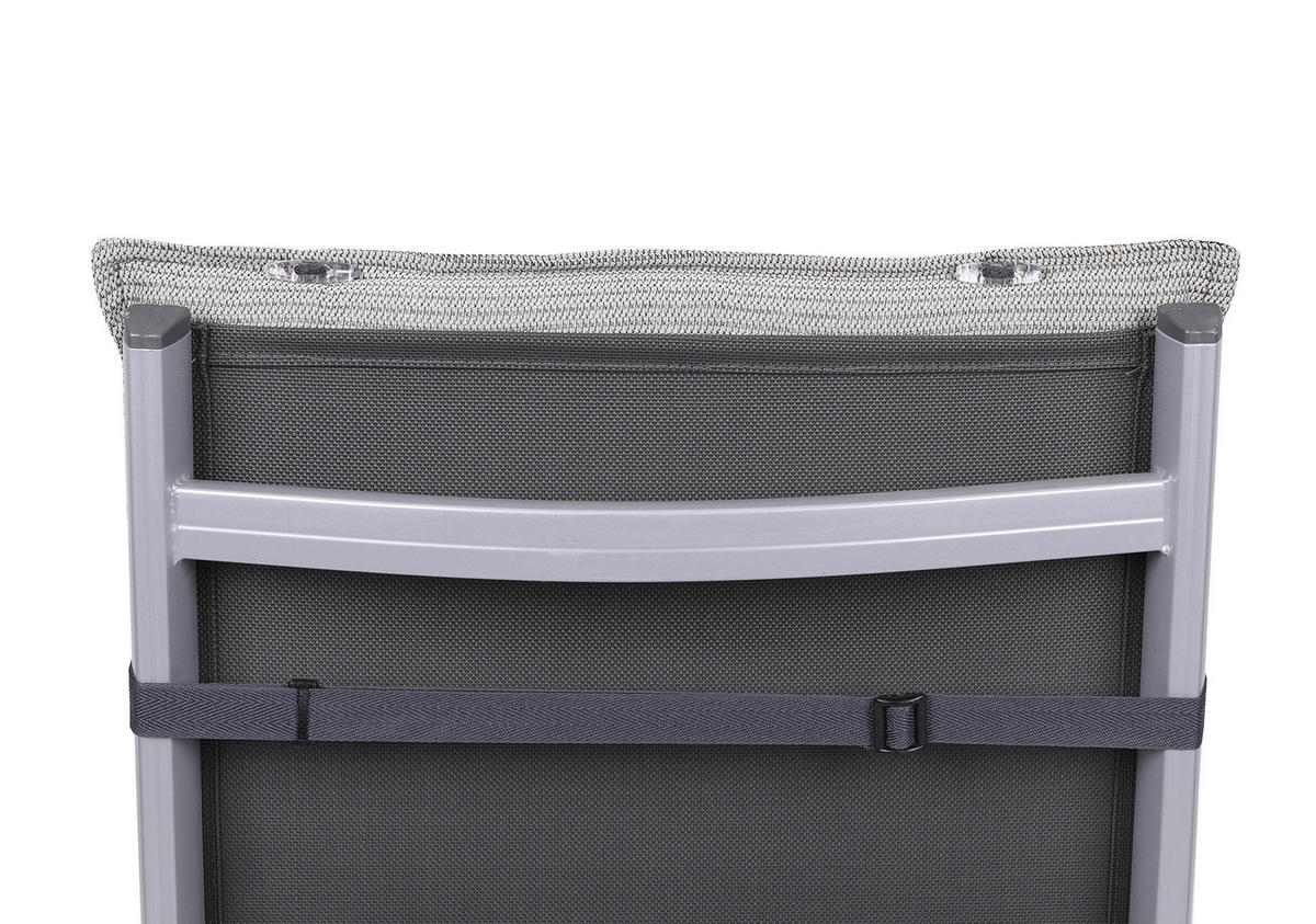 SESSELAUFLAGENSET in Grau meliert  - Grau, Basics, Textil (50/7/108cm)