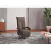 SESSEL in Flachgewebe Schlammfarben  - Schlammfarben/Schwarz, Konventionell, Textil/Metall (74/112/82cm) - Sit & More