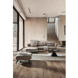 ECKSOFA in Chenille Taupe  180/282 cm  - Taupe/Schwarz, MODERN, Textil/Metall (180/282cm) - Novel