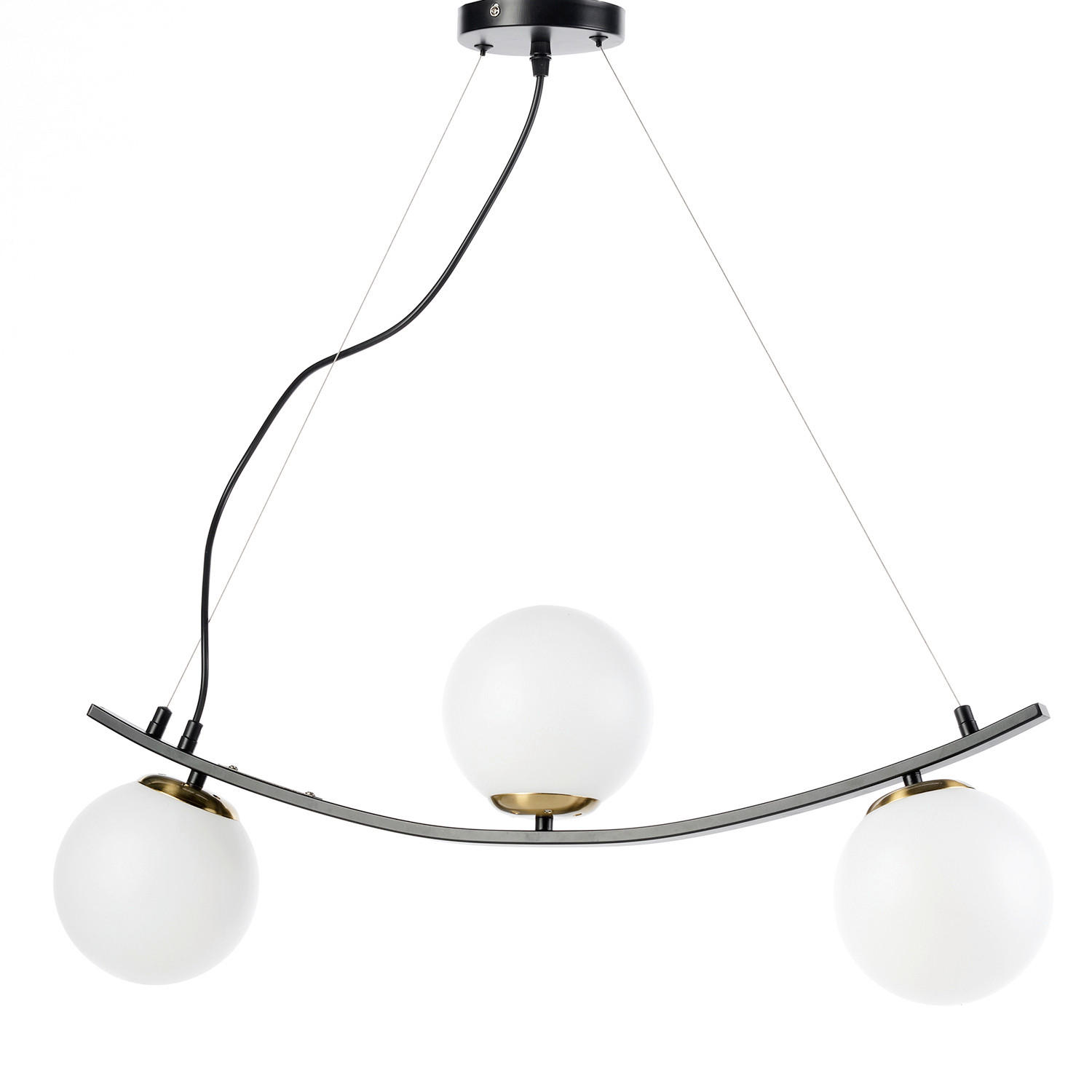 HÄNGELEUCHTE 73/15/90 cm   - Schwarz, Design, Kunststoff/Metall (73/15/90cm)