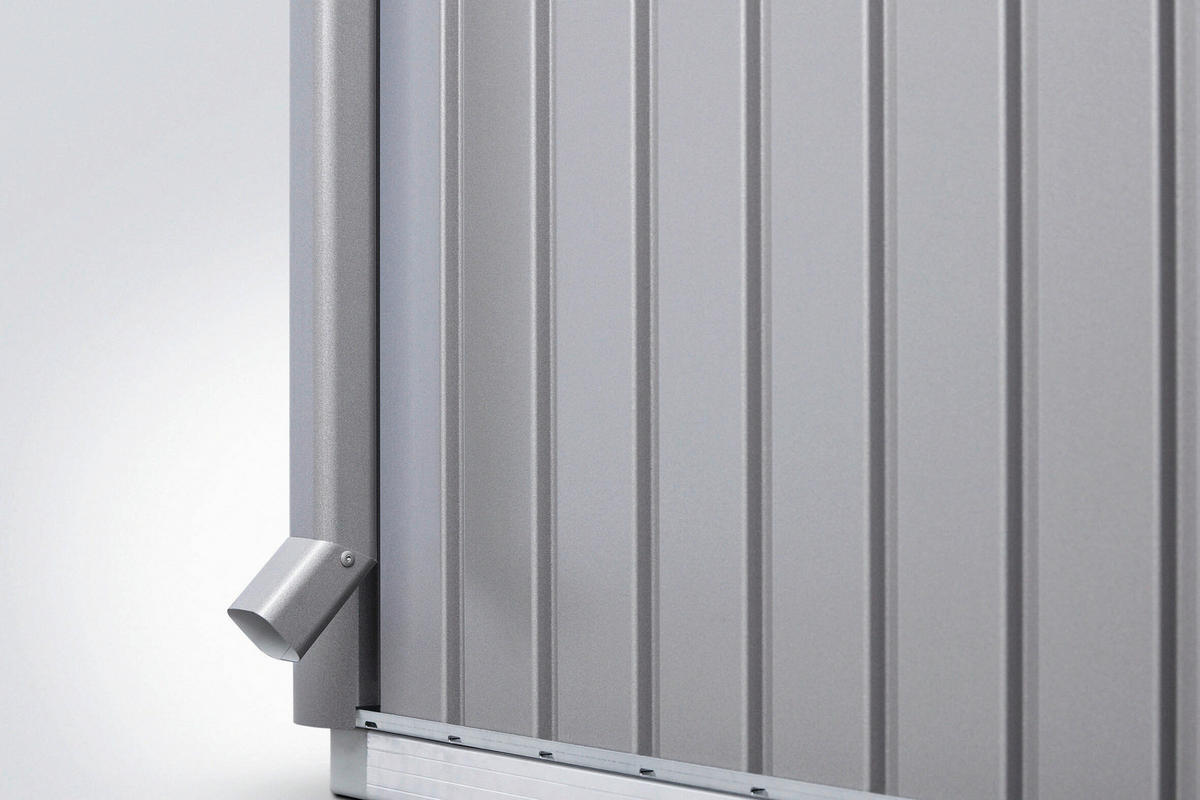 REGENFALLROHR-SET - Silberfarben, Design, Metall (4/193,5/4cm) - Biohort