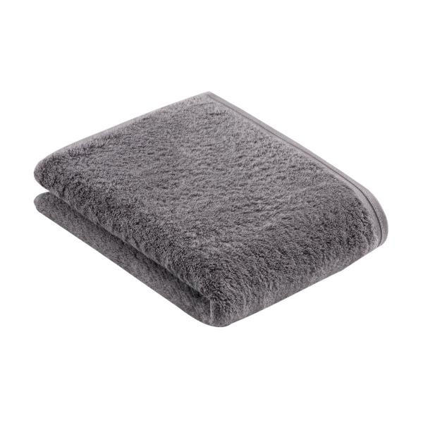 HANDTUCH Vegan Life Grau - Grau, Basics, Textil (50/100cm) - Vossen