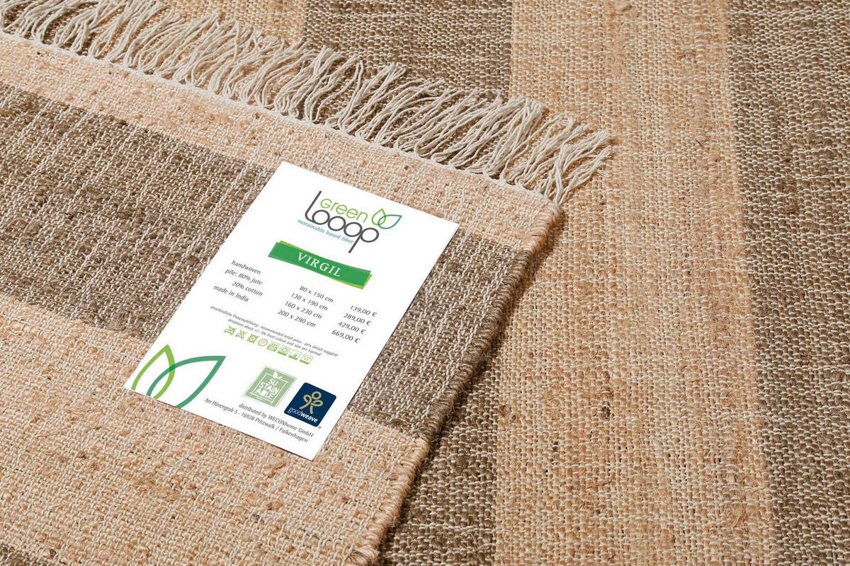 HANDWEBTEPPICH 80/150 cm Virgil Braun, Cognac  - Cognac/Braun, KONVENTIONELL, Textil (80/150cm)