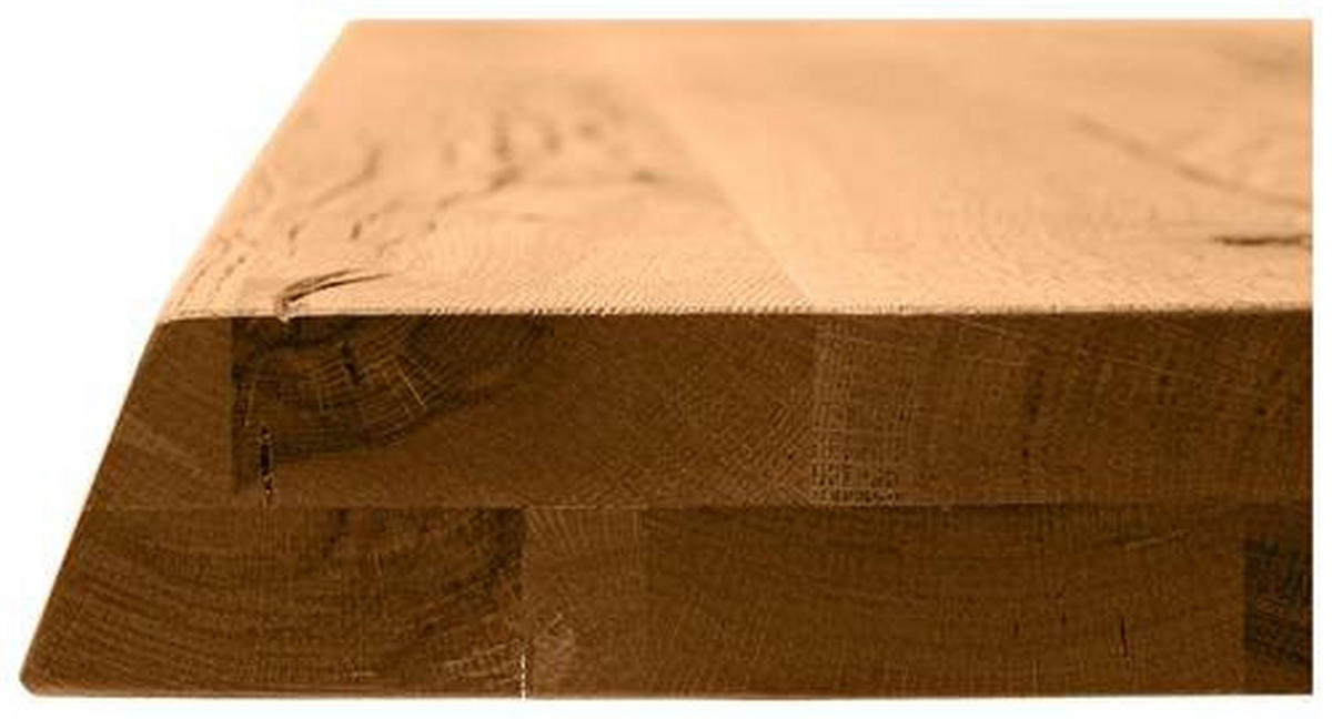 TISCHPLATTE in Holz 300/100/6 cm   - Wildeiche, Design, Holz (300/100/6cm) - Waldwelt