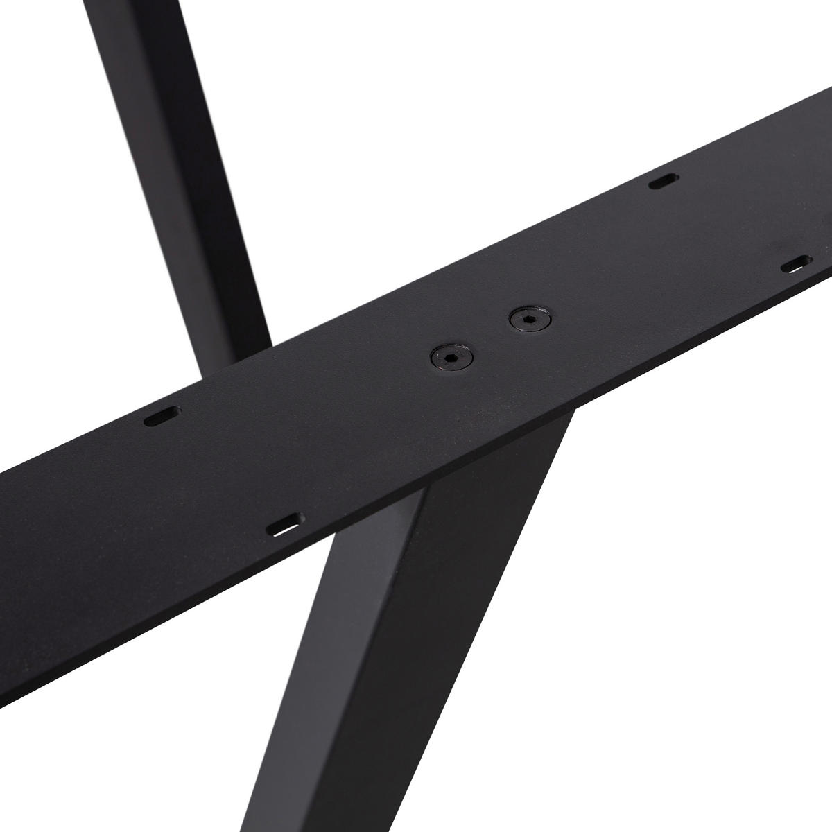 TISCHGESTELL   - Schwarz, MODERN, Metall (147/73/71cm) - Livetastic