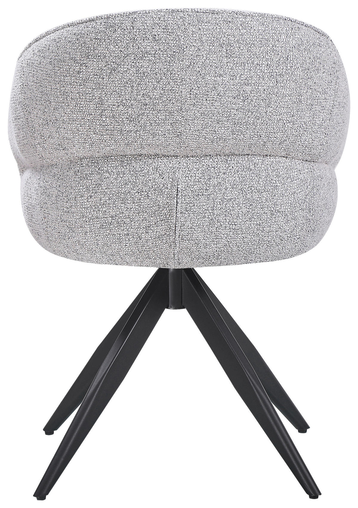 STOLICA S NASLONOM ZA RUKE  siva, crna  metal, tekstil      - siva/crna, Moderno, metal/tekstil (59/82/62cm) - Livetastic