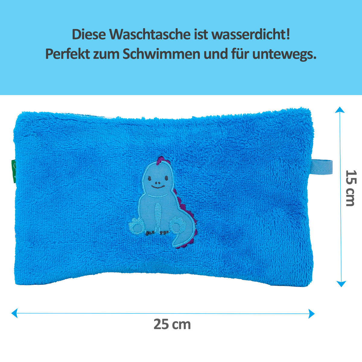 KULTURBEUTEL - Blau, Basics, Textil (25/15cm)
