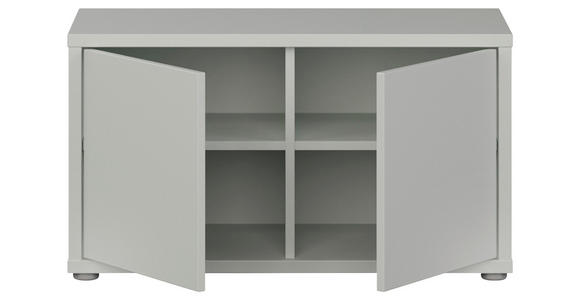 GARDEROBENBANK - Hellgrau/Grau, MODERN, Kunststoff (74,5/41,5/34,9cm) - Carryhome