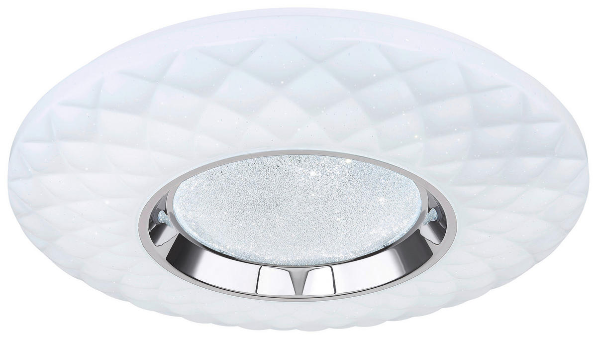 STROPNÉ LED SVIETIDLO, 49/6,8 cm  - opálová, Design, kov/plast (49/6,8cm) - Globo