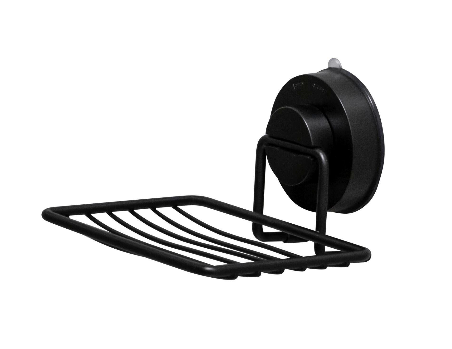 SEIFENKORB Metall  - Schwarz, Basics, Metall (13/8/12,2cm) - Sadena