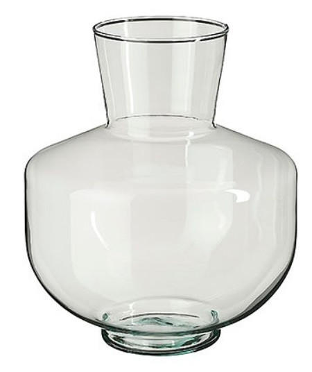 VÁZA, sklo, 29 cm - průhledné, Basics, sklo (25/29,5cm)