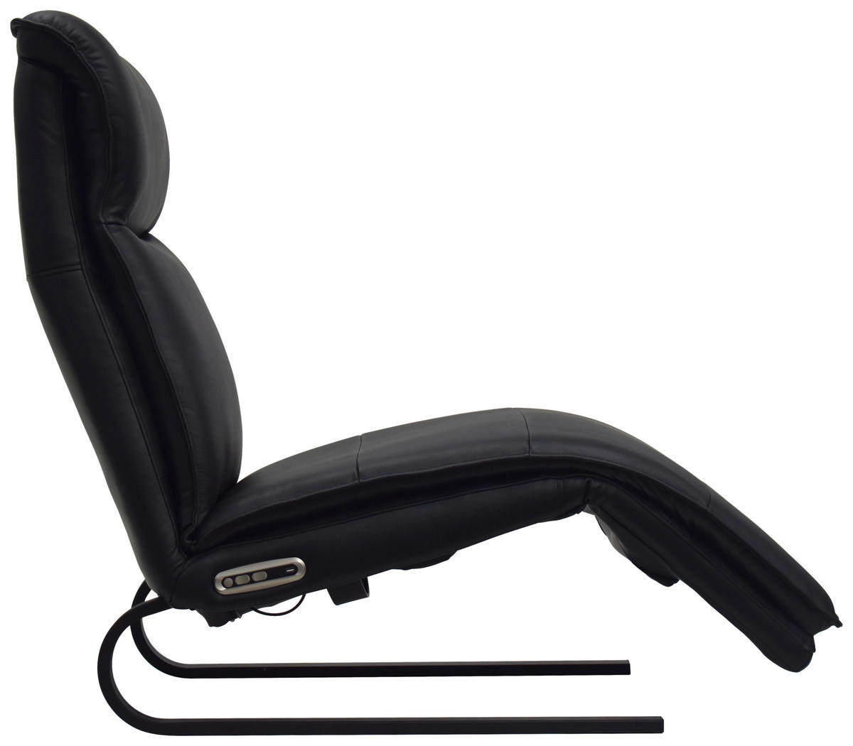 RELAXLIEGE Kombination Echtleder/Lederlook Lederlook Schwarz  - Schwarz, Design, Leder/Textil (69/108-86/134-178cm) - Lomoco
