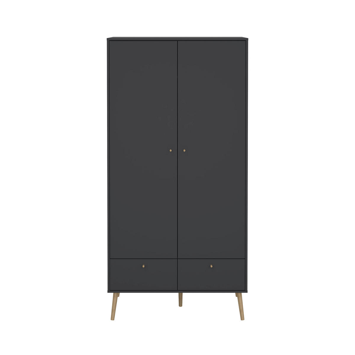 OMARA S KLASIČNIMI VRATI, siva  - siva/barve hrasta, Design, leseni material/les (98,7/200,1/58,1cm) - Livetastic