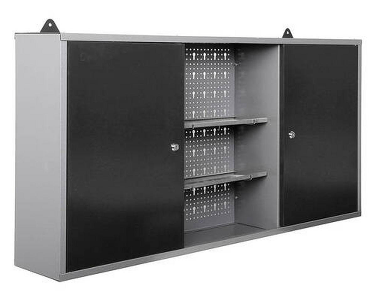 WERKBANKSET 240/205/60 cm  - Anthrazit/Grau, Basics, Holz/Metall (240/205/60cm)