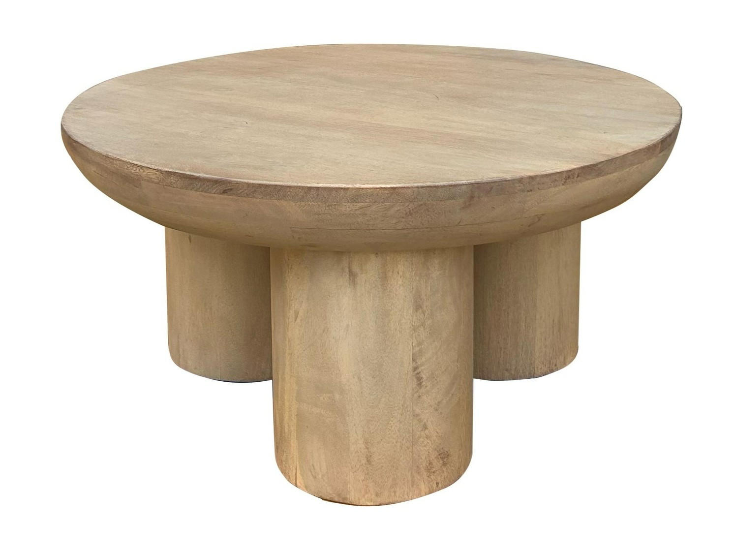 COUCHTISCH Mangoholz vollmassiv 70/35/70 cm rund Naturfarben  - Naturfarben, KONVENTIONELL, Holz (70/35/70cm) - Livetastic