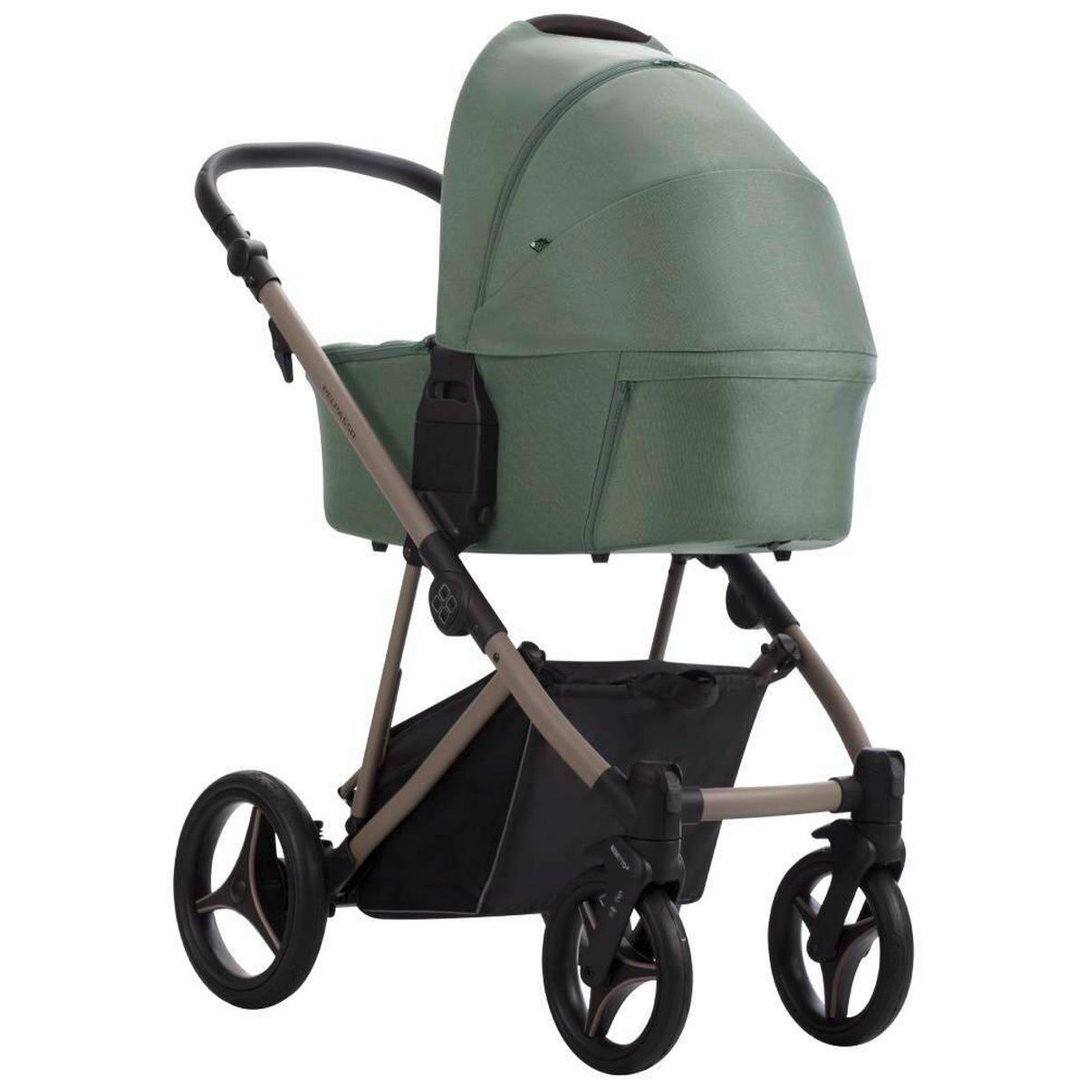 KOLICA ZA SPAVANJE   - boje kadulje, Basics, metal/tekstil (99/61/121cm) - BEBETTO