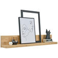 WANDBOARD Kerneiche furniert, massiv Eichefarben  - Eichefarben, Natur, Holz (154/24/24cm) - Linea Natura