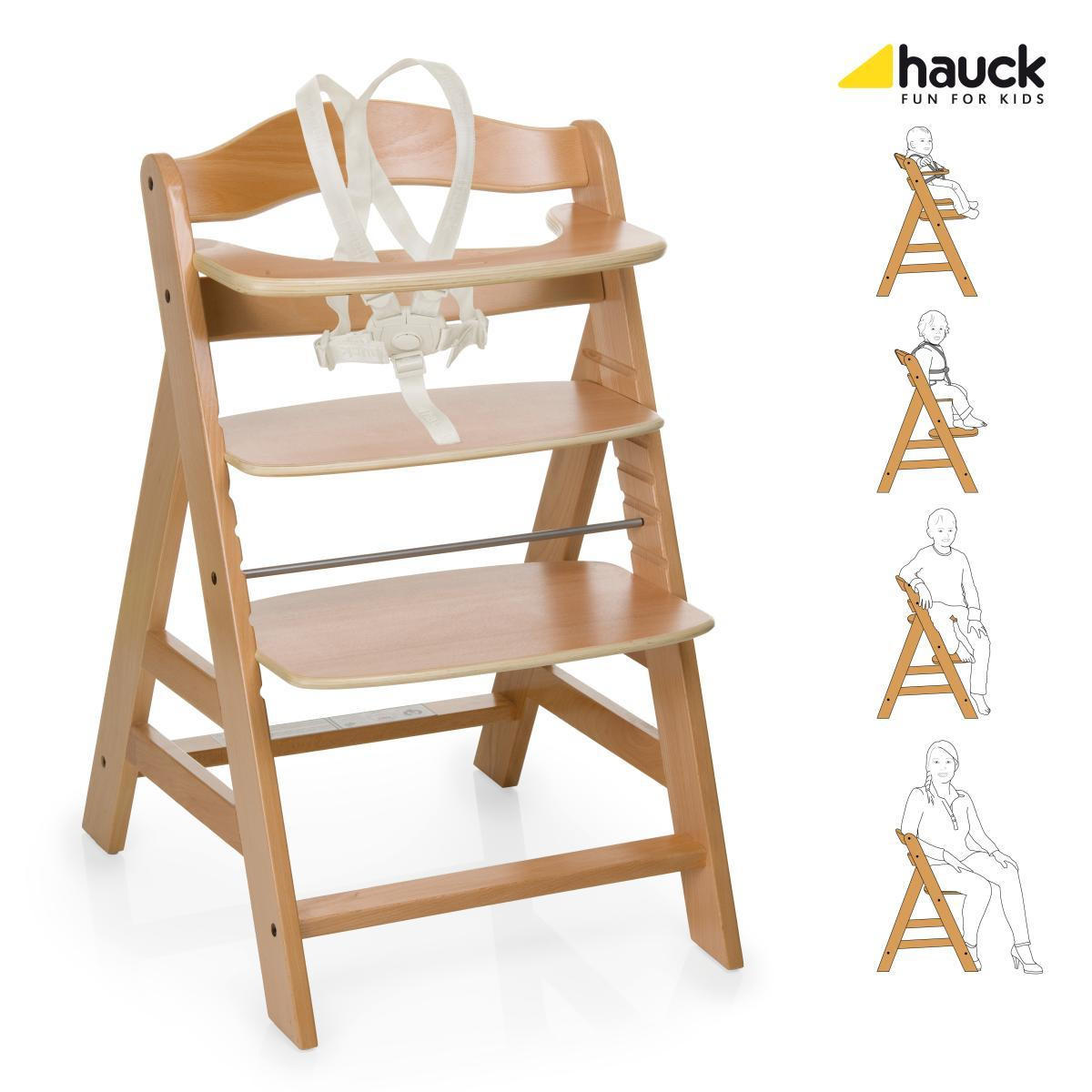 HOCHSTUHL ALPHA + Naturfarben  - Naturfarben, Basics, Holz (56/80/48cm) - Hauck
