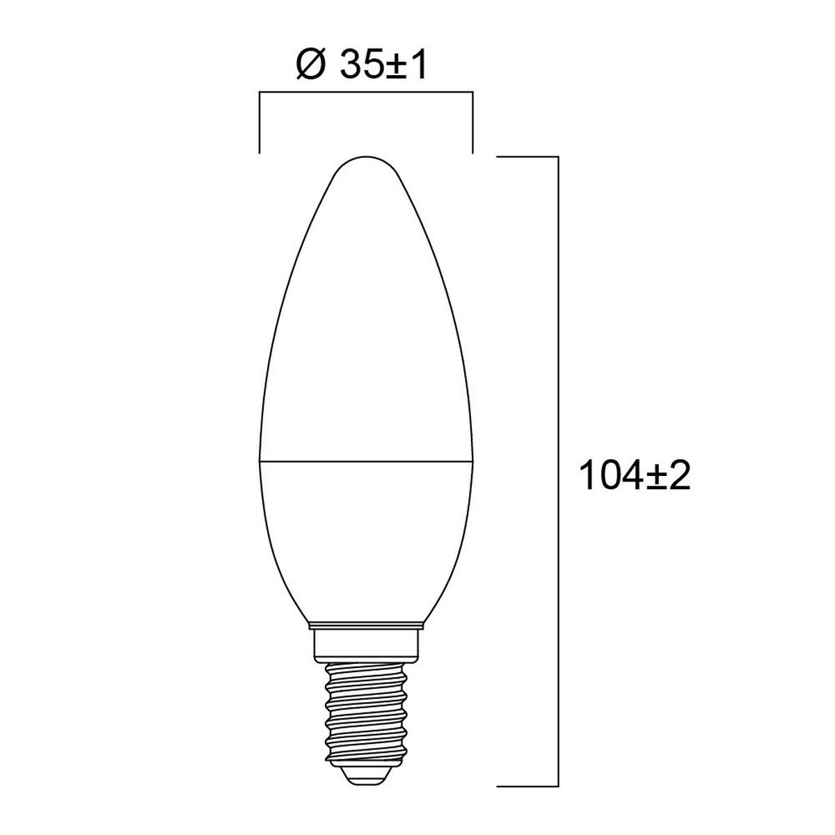LED IZZÓ   7 W E27  - magasfényű fehér, Basics, műanyag (3.5/10.4cm)