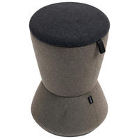 BÜROHOCKER 36,5/57/36,5 cm  - Schwarz/Grau, MODERN, Kunststoff/Textil (36,5/57/36,5cm) - Novel