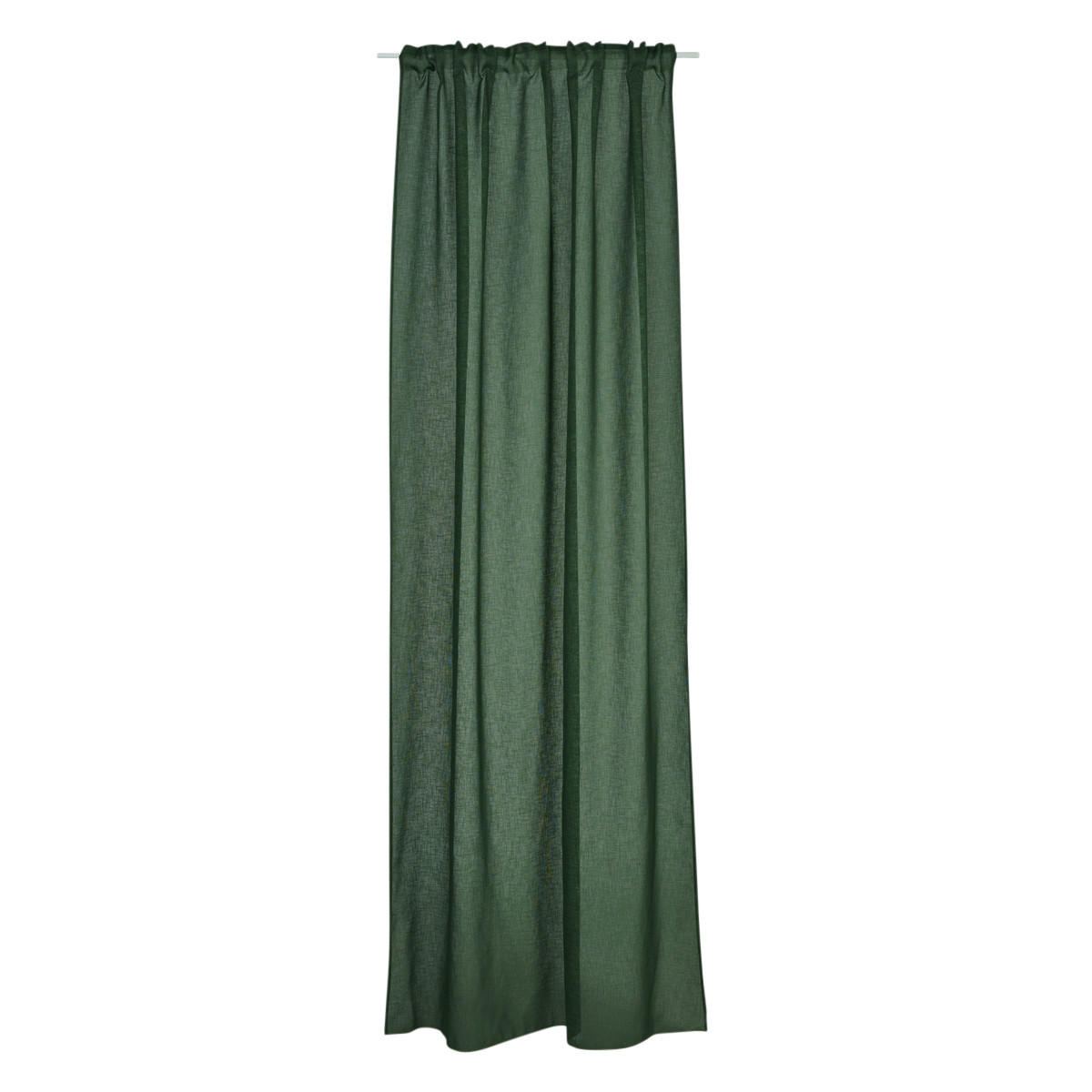 HOTELLGARDIN  transparent  130/250 cm   - skogsgrön, Basics, textil (130/250cm)
