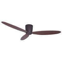 DECKENVENTILATOR 132/19 cm   - Bordeaux/Walnussfarben, Basics, Holzwerkstoff/Kunststoff (132/19cm) - P & B