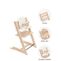 HOCHSTUHL-SET Tripp Trapp Bundles  - Naturfarben, Basics, Holz (83/57/46cm) - Stokke