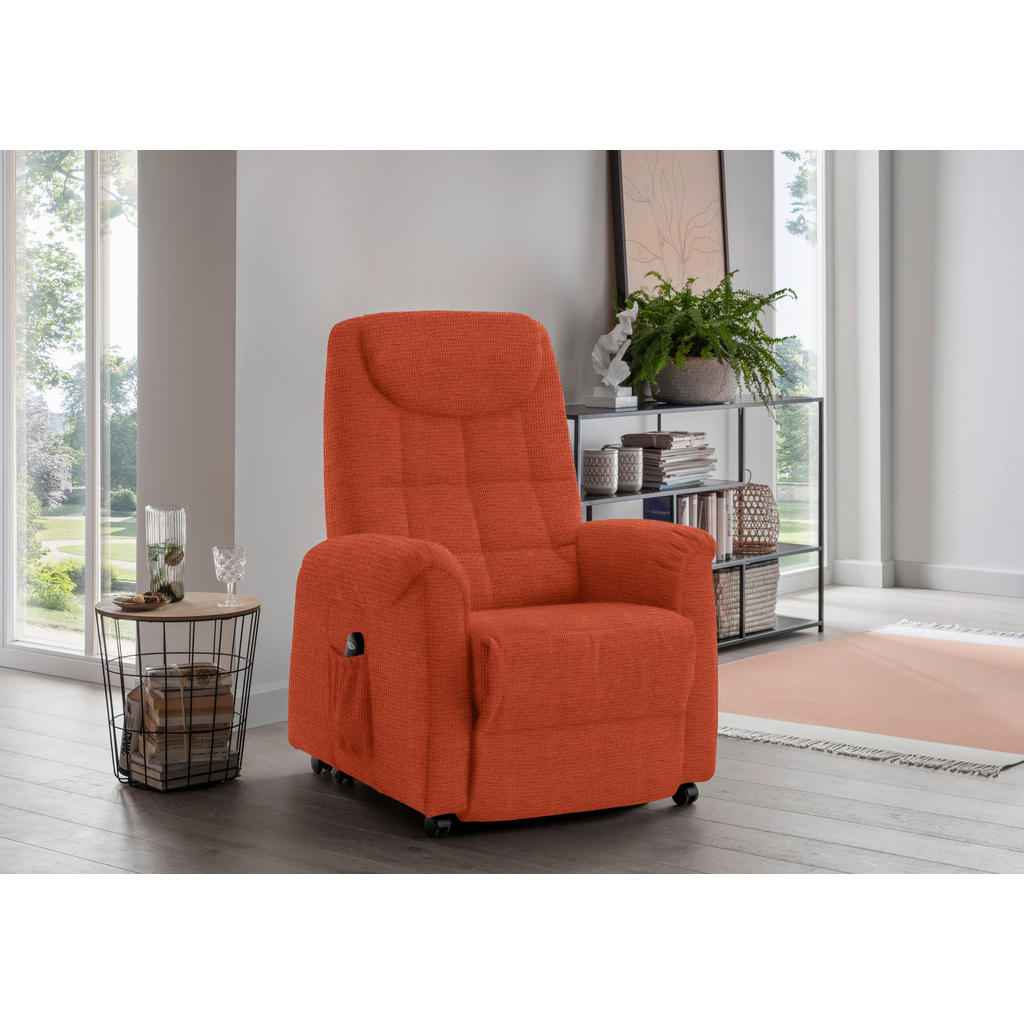 Thumbnail - Xora Fernsehsessel, Orange, Textil, Uni, 83x113x92 cm, Goldenes M, Stoffauswahl, Relaxfunktion, Aufstehhilfe, Wohnzimmer...
