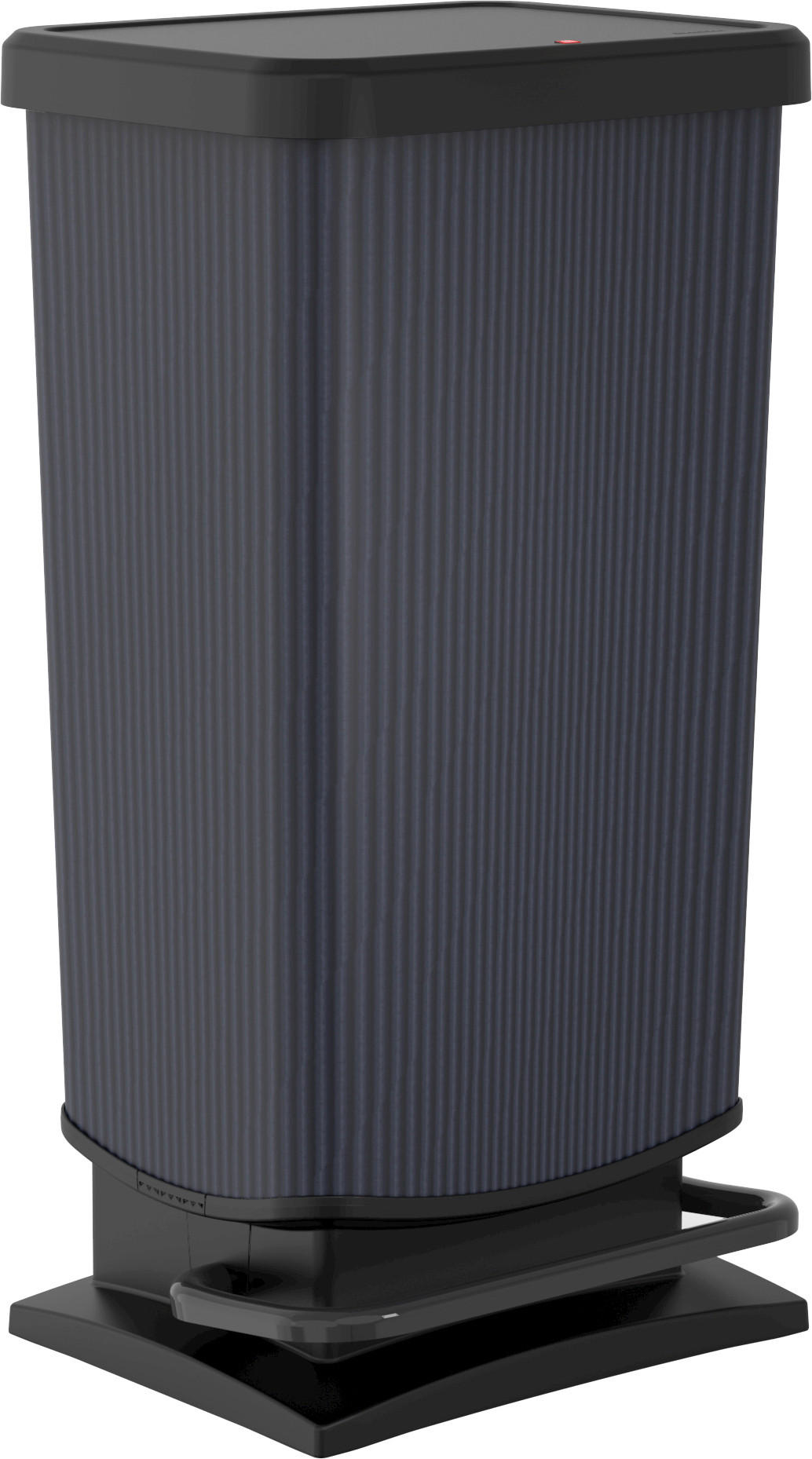 ABFALLEIMER Paso 40 L  - Graphitfarben/Schwarz, KONVENTIONELL, Kunststoff (35,3/29,5/67,6cm) - Rotho