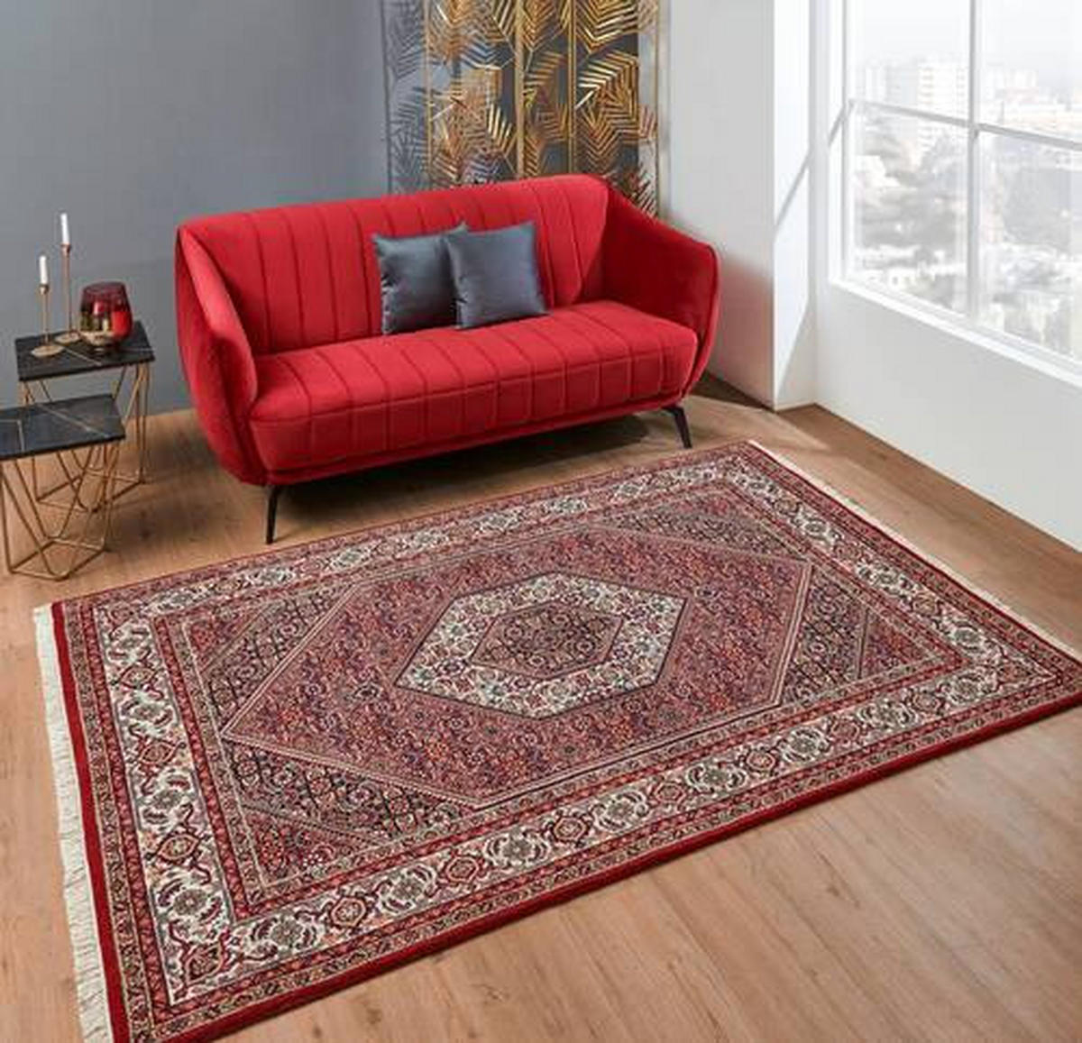 ORIENTÁLNY KOBEREC, 160/230 cm, krémová, červená - krémová/červená, Lifestyle, textil (160/230cm) - Cazaris
