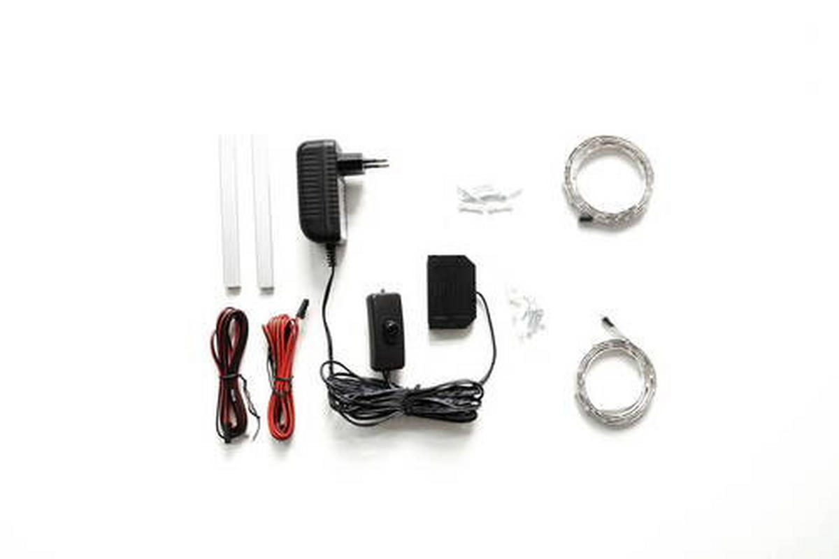 LED-LIST - vit/svart, Design, metall/plast (30/1/1cm) - Livetastic