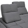 ECKSOFA in Struktur Grau  233/313 cm  - Schwarz/Grau, Design, Kunststoff/Textil (233/313cm) - Emilio Belluti