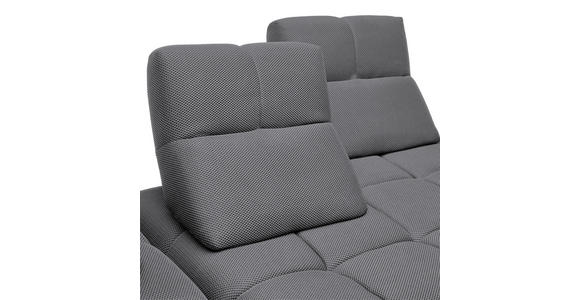 ECKSOFA in Struktur Grau 233/313 cm - Schwarz/Grau, Design, Kunststoff/Textil (233/313cm) - Emilio Belluti