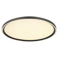 STROPNÍ LED SVÍTIDLO, 50/50/5,5 cm - opál, Basics, kov/plast (50/50/5,5cm) - Globo