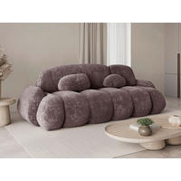 SCHLAFSOFA Bordeaux  - Bordeaux/Schwarz, Design, Kunststoff/Textil (270/103/113cm) - MID.YOU