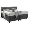 BOXSPRINGBETT 180/200 cm  in Anthrazit, Schwarz  - Anthrazit/Schwarz, Design, Kunststoff/Textil (180/200cm) - RUF Betten