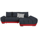 ECKSOFA in Anthrazit, Rot, Hellgrau  - Anthrazit/Rot, MODERN, Textil/Metall (290/192cm) - Carryhome